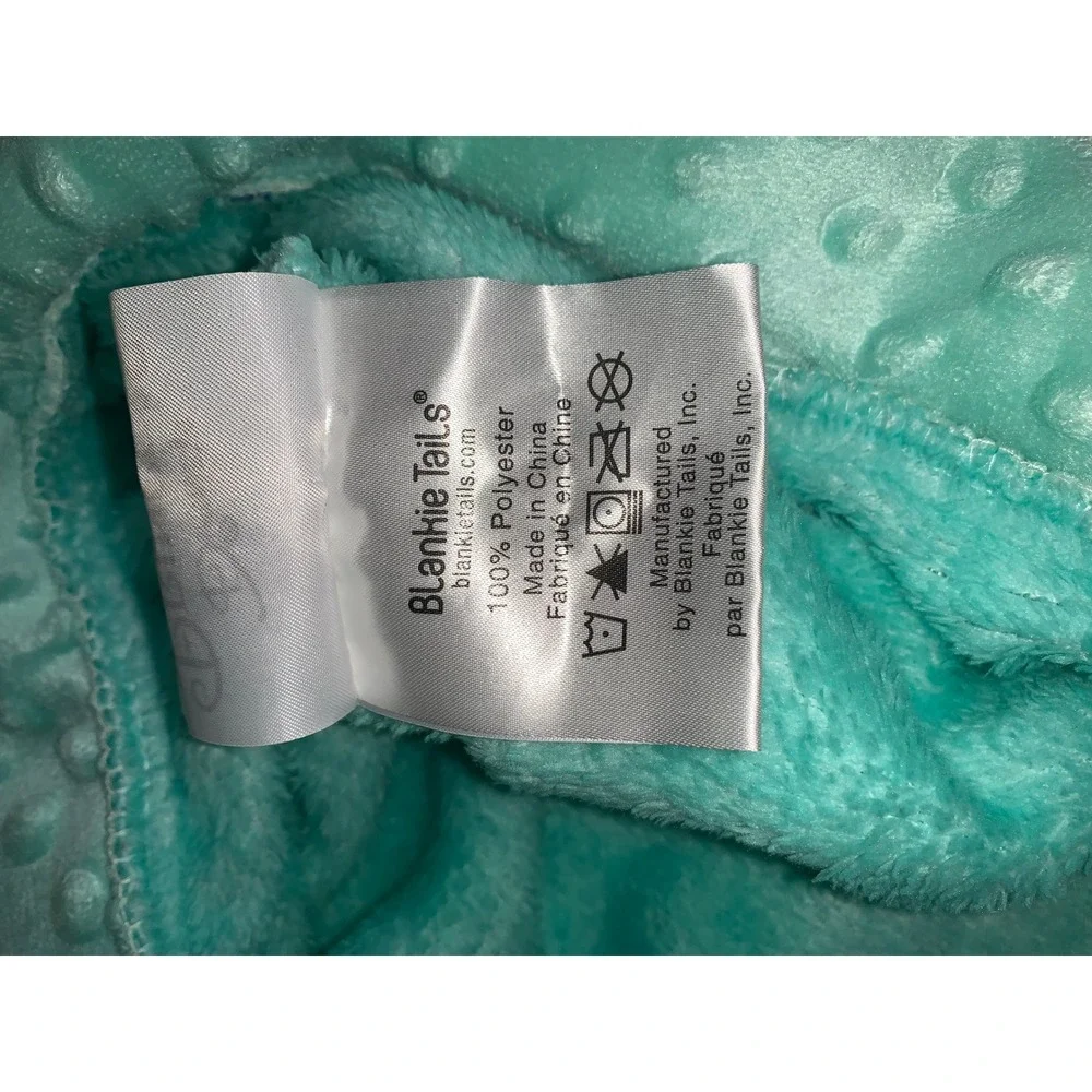 Disney Ariel The Little Mermaid Blankie Tails Mermaid Tail Blanket Aqua Green 3+